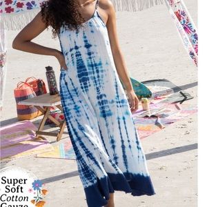 Natural Life Coco cotton cover up/midi dress size small.